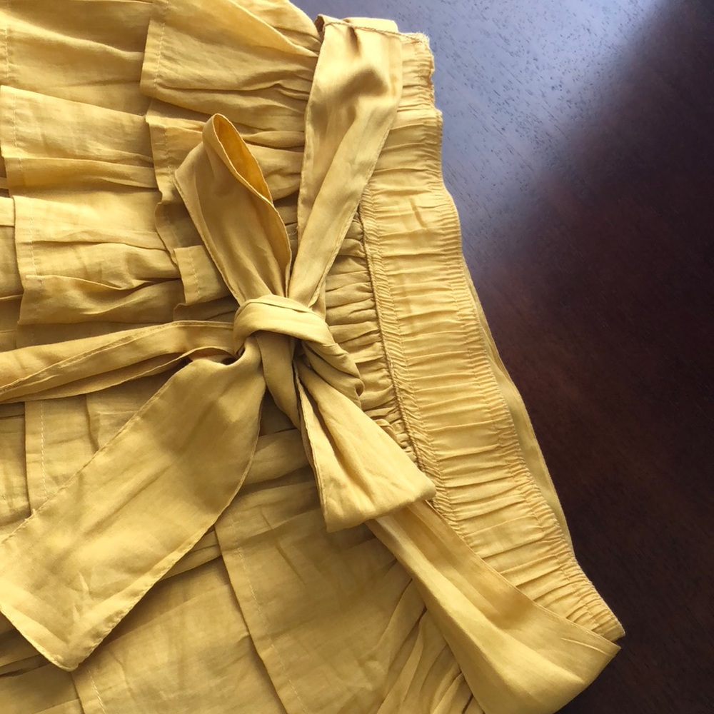 🌞FOREVER 21🧡Frilly Skirt ( lace up drop waist) - Picture 3 of 4